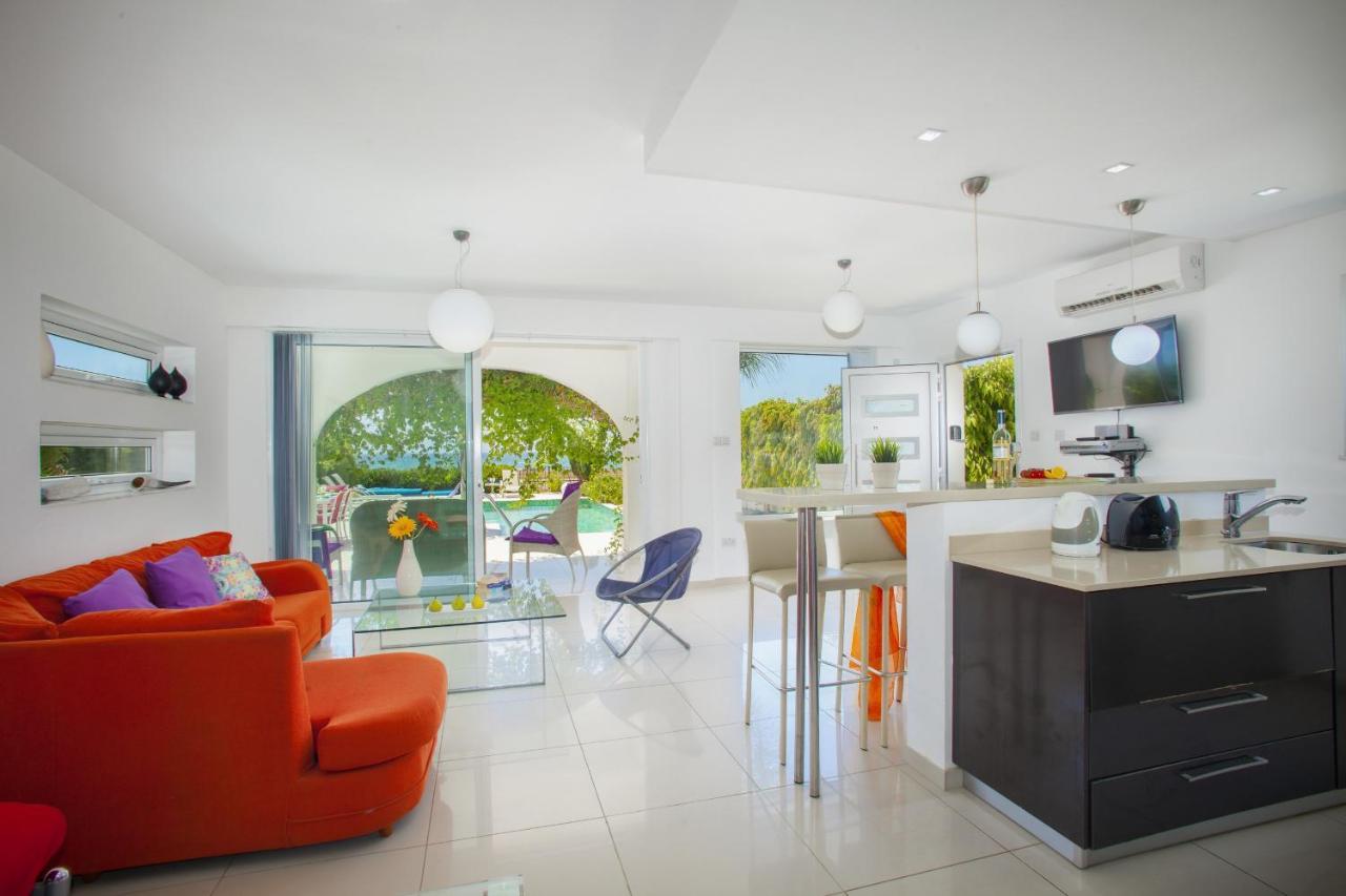 Ayia Thekla Seafront Villa Lavender アヤナパ エクステリア 写真